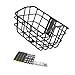 Colaxi Bike Basket Accessory Front Sturdy Construction Easily Install Large Capacity Black Cargo Basket for Riding Luggage Outdoor, with Layering