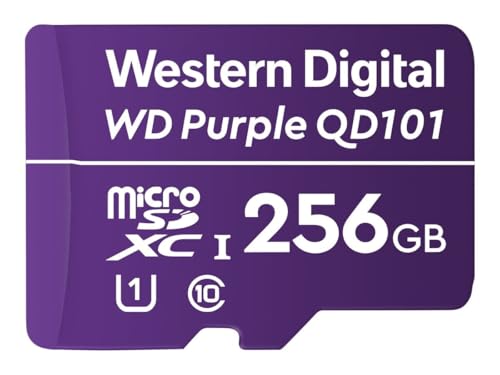 Western Digital WD Purple SC QD101 256GB Carte microSDXC Surveillance