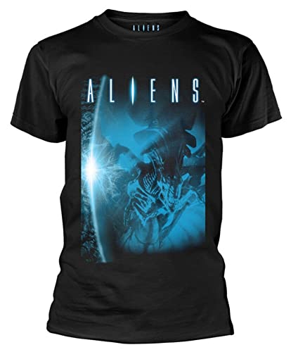 Smwy Aliens Title - Camisetas para hombre, color negro, Negro, 46