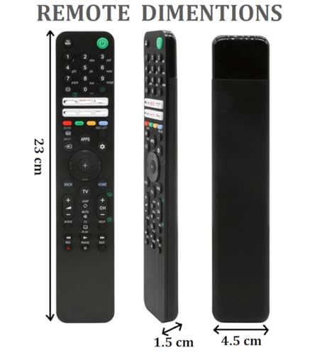 Image of Zieva Compatible With Sony Bravia Smart Tv Remote A-Without Voice -Hot Keys Netfix,Prim Videos, Y0Utube Music, Go0Gle Play, Hotstar And Y0Utube Use For LCD LED OLED QLED UHD 4K ) RM - L1770 ),Black