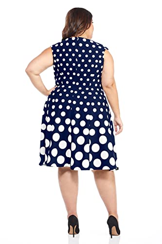 Image of London Times Womens Dresses Cap Sleeve Fit and Flare - Elegant Summer Cocktail Graduation Garden Party Wedding Guest Dress