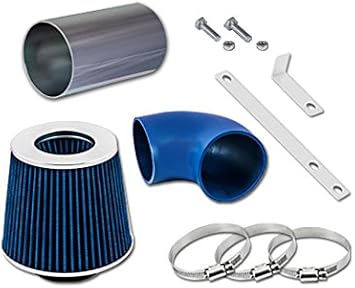 Blue Short Ram Air Intake Kit + Filter Compatible with 03-05 Range Rover 4.4L V8