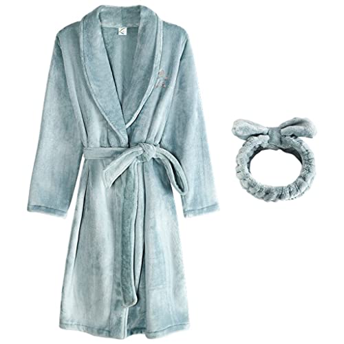 Pyjama d'hiver en flanelle femme vêtement de nuit vert