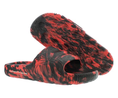 Image of adidas Adilette 22 Mens Shoes Size 5, Color: Core Black /Core Black /Bright Red-Black