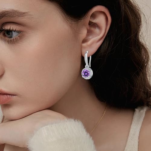 925 Sterling Silver Diamond for Women 2025 Fashion Dangle Earrings Encrusted Earrings Anniversary Wedding Jewelry Gifts for Women4