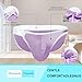 KAREN SPACE Sexy Underwear for Men Athletic Underwear Mens Boxer Briefs Fashion Breathable,1918XSJ-White,Medium Purple