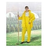 Gelb ONGUARD 78050 PVC/Nylon/PVC Scrim Tuftex Bib Overall with Plain Front, Yellow, Size 3X by ONGUARD Industries