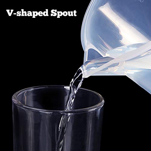Vaso medidor plástico 5000 ml con asa y pico vertedor miniatura 3