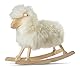 Rocking Sheep Schaukelschaf - Kurzhaar | Handgefertigt in Dänemark | Größe: 85x25x60cm | Mit echtem Schaffell bedeckt | FSC-zertifiziertes Holz | Dänischer Designklassiker | Farbe: Ivory