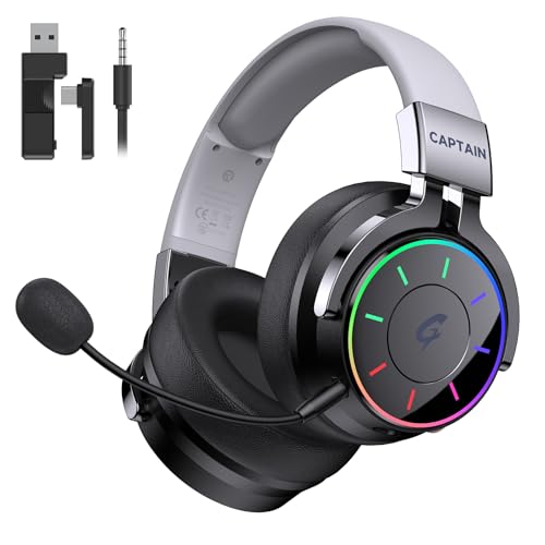 Amazon.co.jp: ゲーミングヘッドセット ワイヤレス 2.4GHz & Bluetooth