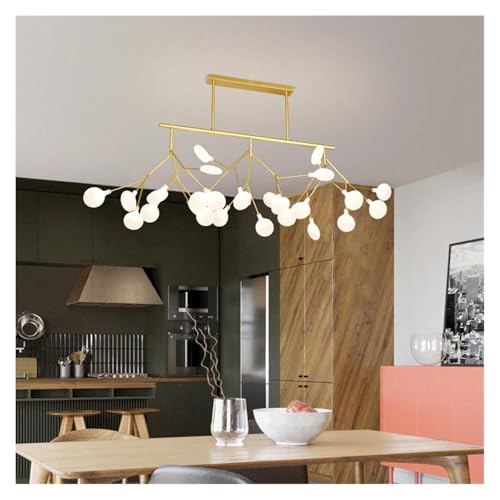 Lustre LED moderne luciole pour salon et cuisine chic - 27 têtes