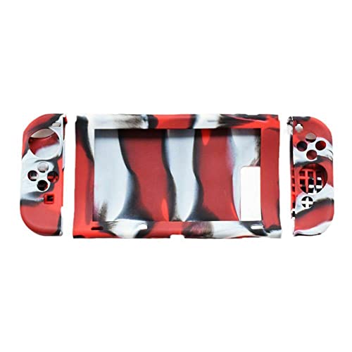 TAOYUN Coque de protection 3 en 1 en silicone avec grande poignée de protection pour Nintendo Switch Motif camouflage Cover