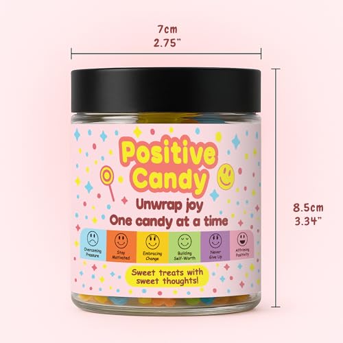 Positive Messages in Candy, Valentine's day Classroom Gift Exchange, Valentine Gift for Kids, Positive Affirmations Cards, Valentine Classroom Gifts, Unique Gifts for Women, Affirmation Jar