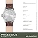 PRAESIDUS | 𝗔-𝟭𝟭 𝗦𝗲𝗿𝘃𝗶𝗰𝗲 𝗪𝗮𝘁𝗰𝗵 - Men's Wrist Watches - A11, Military - Black Dial 38mm & Brown Leather Strap, Assembled in The USA | Automatic, WW2, Gifts for Men