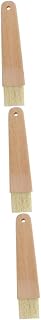 3pcs Bbq Mop Brush Basting Pastry Brush for Sauce Cooking for Barbecue Oil Lacquered Hardwood Handle Kitchen Cooking Baking Tool