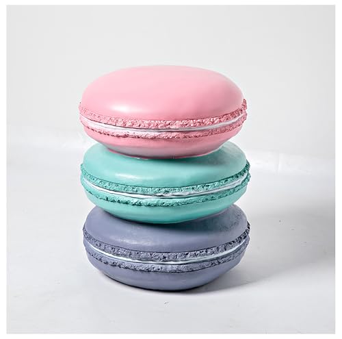 DRAMLOR Cute Donut Stools, 14IN Donut Shaped Funny Foot Stool, Durable and Beautifully Food Shaped Dining Stool and Chair for Dining Room, Living Room, Bedroom