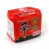 [ 4 Packs ] NongShim Shin Ramyun Noodle Soup, Gourmet Spicy, 4.2 Ounce
