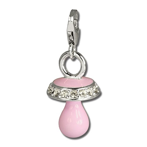 SilberDream Charms   Chupete de plata de ley 925, antiempañamiento   especialmente para pulsera, collar y pendientes   para mujer   FC676