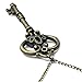 U2U Jewelry Alloy Vintage Retro Steampunk Crown Key,Sweater Chain, Necklace Pendant 0236 - 2 Chains