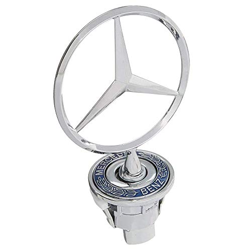 Vehicle Hood Star Emblem Badge For Mercedes Benz S Series C Series E Series W Seriesï¼ŒBlue Laurel Wreath