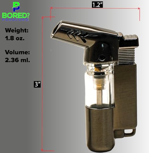 Encendedor Mechero de Antorcha de Bolsillo Gunmetal miniatura 6