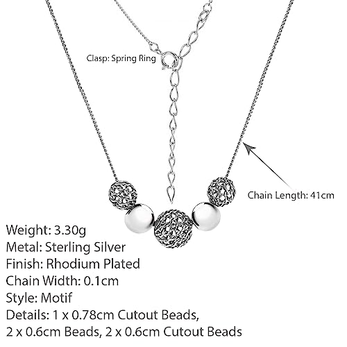 Collar de plata de ley 925 Tuscany Silver para mujer de 41 cm 4