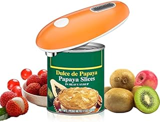 Homelet Electric Can Opener - Smooth Edge Automatic Safety Cordless One Touch Electric Can Opener,Suitable for People with Arthritis / Hand Injuries / Elderly / Housewives Electric Tin Opener
