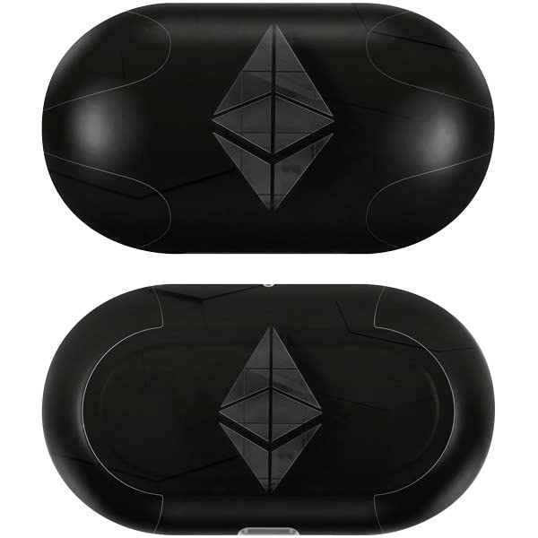 Skinit Decal Audio Skin Compatible with Samsung Galaxy Buds+ - Officially Licensed Skinit Originally Designed Ethereum Textured Logo Design