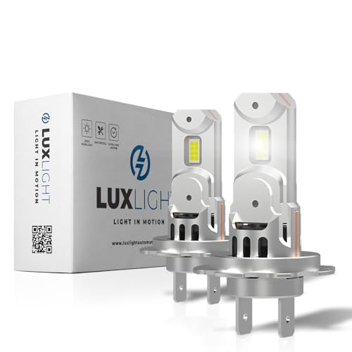 LUXLIGHT Lampadina LED H7 PRO per Camion e Bus 24V 100% ADATTABILE 28'000 LM 60W 24V 6500K Bianco 2PZ Kit Lampada Sostituzione PLUG AND PLAY, Fari Abbaglianti Anabbaglianti Truck Pullman