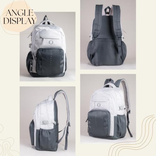 Image of Laptop Backpack for Men & Women 15.6 Inch, Water Resistant Travel Backpack with Multiple Compartments, College School Bag, Office Work Bag, Stylish Casual Daypack for Students