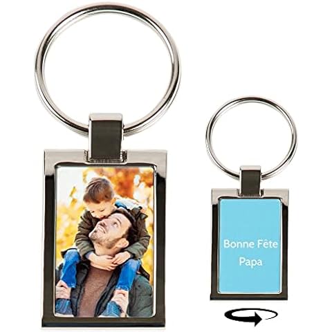 Porte-Clef Métal Argenté Ocadeau Cover