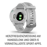 Garmin Forerunner 55, 42mm GPS Running smartwatch, Whitestone – Ansicht 4