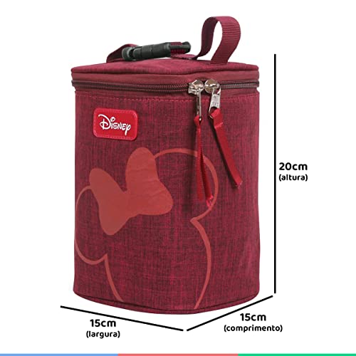 Porta Mamadeiras 4un BabyGO Minnie Baby - Vinho 00882