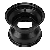 Yctze 8 Zoll 18X9,50-8 ATV Radfelgen Nabe Hochfeste Aluminium Legierung Go Kart Rad Felge für Golfwagen Schwarz (4 Loch)