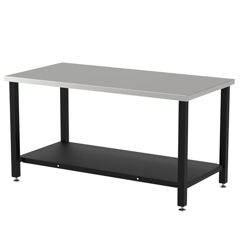 Image of Diversified Spaces Fabrication Prep Table,60x30x36,with Shelf