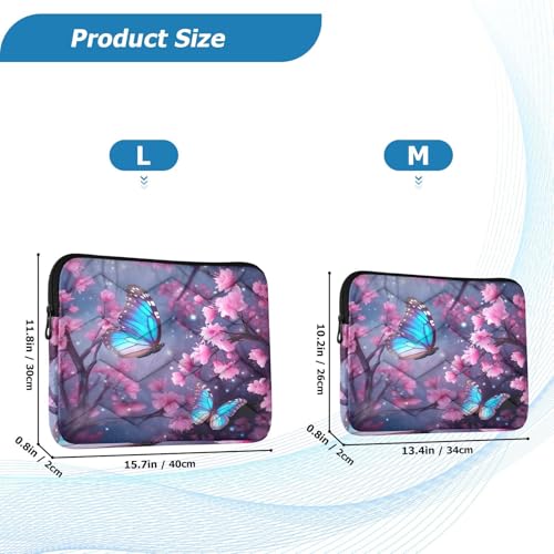 Funda para portátil Blue Butterfly 15-16 pulgadas resistente al agua miniatura 2