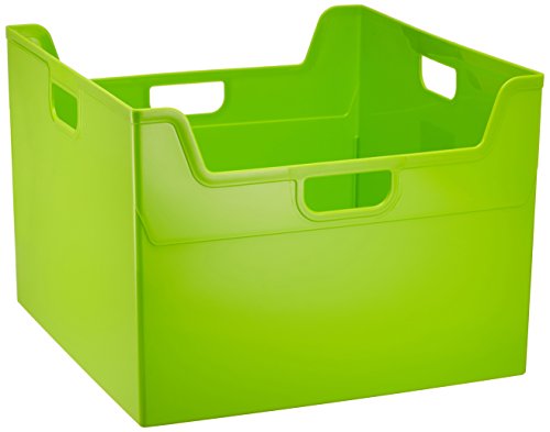 ナカバヤシ ファイルボックス 書類収納ボックス A4ダブル グリーン フボ-TCW5KG