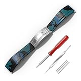 Faltbare Schließe: Ausgestattet mit einer stabilen Faltschließe aus Edelstahl sorgt dieses Uhrenarmband für einen sicheren und bequemen Sitz. Die Schließe lässt sich leicht verstellen und bietet eine lange Haltbarkeit