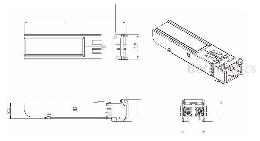 Origianl SFP GLC-ZX-SM 80km Single Mode Optical Module 1550NM 1.25G