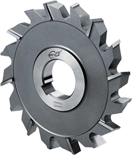 Produktfoto von Scheibenfräser, kreuzverzahnt, HSS-E Co5, DIN 885 A Typ N, mittelgrobgezahnt Z=14-24: Ø 100 x 20 x 32 mm Z14