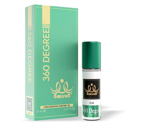 Image of 360 Degree Attar 6ml | Long Lasting Premium Alcohol-Free Perfume Oil for Men & Women | Roll-On Ittar Fragrance | Rich, Exotic & Concentrated Aroma | Travel Friendly Pocket Perfume