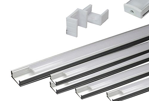 Preisvergleich Produktbild LED Aluminium-Profil Slim Line 8mm mit Abdeckung- 5Meter
