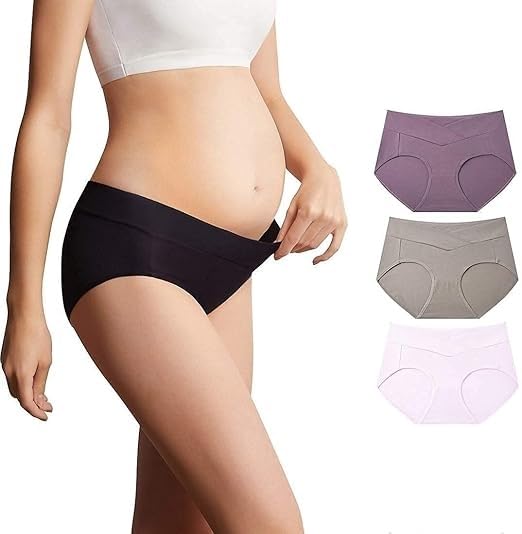 geifa Low Waist Maternity Panty – Soft Cotton Pregnancy Underwear for Women-picture-30