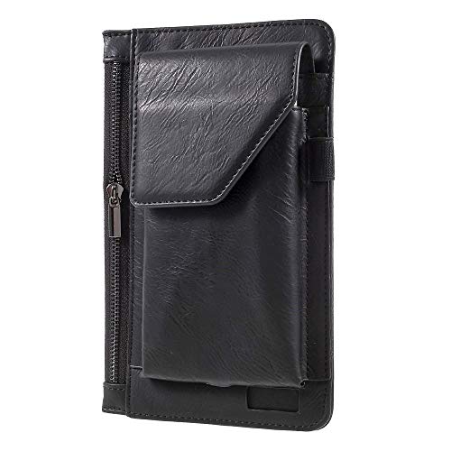 Étui vertical pour ZTE Blade Spark, pochette ceinture anti-chute avec poche zippée interne