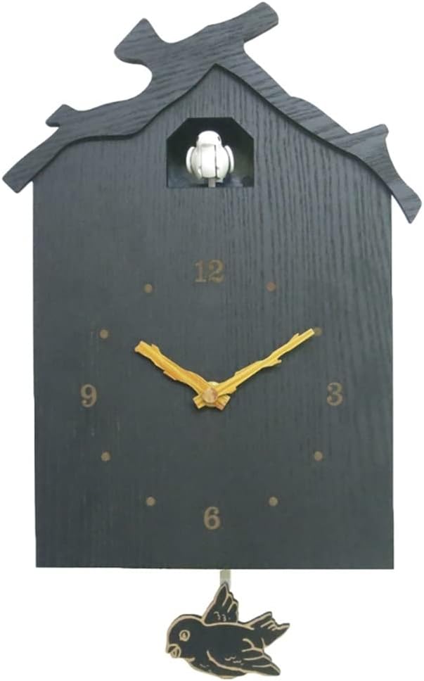 GagalU Wooden Bird Cuckoo Clock Time Swing Alarm Watch Home Restaurant Bedroom Decoration