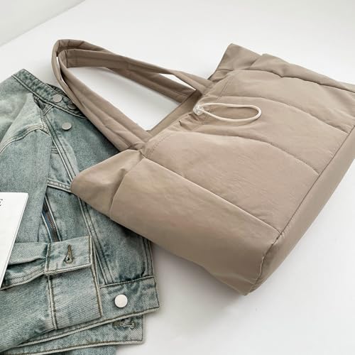 Sac à main en nylon imperméable matelassé avec porte-bouteille interne - 6
