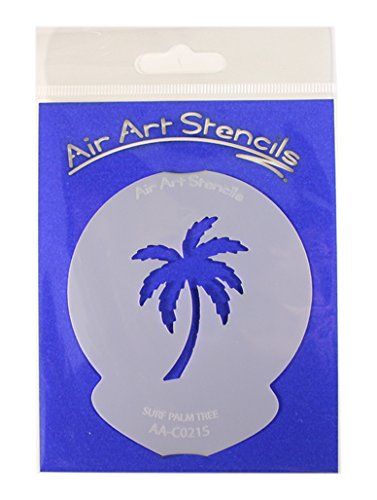 Surf Palm Tree Cupcake Stencil Reusable & Flexible for Cakes & Crafts