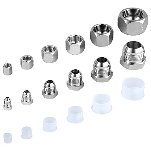 64pcs JIC Plug and Cap Kit JIC 37Degree Flare Thread Hydraulic Hose Fitting by OKBA - Used condition - Image 3