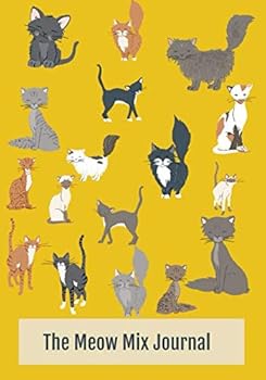 The Meow Mix Journal: Daily Composition Notebook,110 Pages Half Wide Ruled / Half Blank Notebook For Cats Lovers