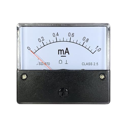 Ampèremètre DC 200mA SD670 cadran analogique pour mesure courant continu